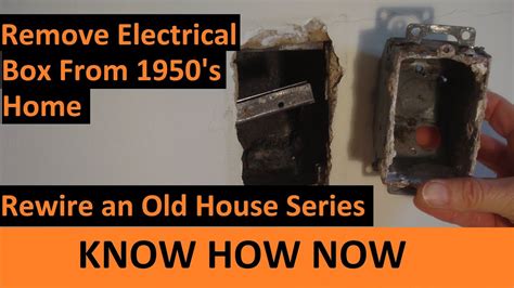 remove metal receptacle box|removing old electrical boxes.